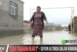 Suyun altında qalan ramanalıların şikayəti - VİDEO
