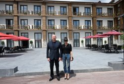 Prezident və birinci xanım Zəngilanda “Ağalı” hotelinin açılışında iştirak ediblər