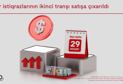 Kapital Bank-ın dollar istiqrazlarının 2-ci tranşı filiallarda satışa çıxarıldı