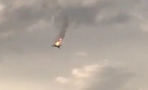 İrkutsk vilayətində Tu-22M3 bombardmançı təyyarəsinin qəzaya uğraması videoya çəkilib