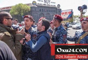 Etirazçılar Yerevanda meriyanı mühasirəyə aldılar - YENİLƏNİB