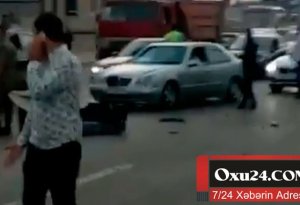 Bakıda iki yerə bölünən sürücü kimdir?–Polis meyiti tanımaqda çətinlik çəkir (VIDEO 18+)