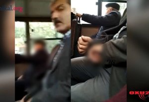 Bakıda avtobusda seksual manyak peyda oldu: Qadınların yanında cinsi orqanını çıxarıb... (18+VİDEO)