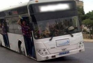 Bakıda onlarla insanı ölümlə üz-üzə qoyan avtobus - ŞOK VİDEO