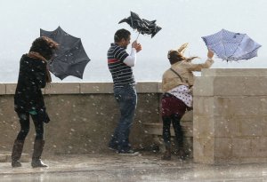 Bakıda külək getdikcə şiddətlənir, sürəti saniyədə 35 metrə çatır