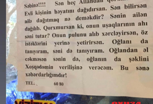 Bakıda metronun çıxışında vurulan xəbərdarlıq hamının diqqətini çəkdi: \