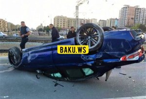 Bakıda qiyməti 160 min dollar olan BMW aşdı