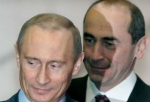 Putin Yerevanda Koçaryanın həyat yoldaşı ilə görüşüb