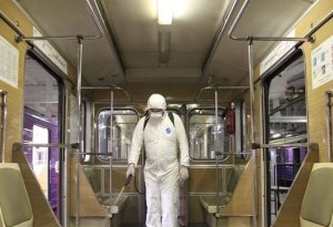 Metroda dezinfeksiya işləri aparılır — Qaynar xətt yaradıldı - FOTO