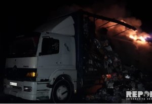 Bakı-Qazax yoluda dəhşət: Maşın hərəkətdə olarkən yandı +VİDEO