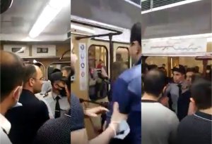 Bakı metrosunda dava: Polisi qatardan itələyib saldılar +VİDEO