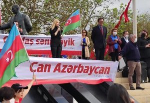 İstanbulda “Qarabağ Azərbaycandır” adlı aksiya keçirildi- Foto