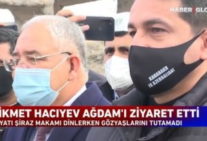 “Bayatı-Şiraz”ı dinləyən Hikmət Hacıyev göz yaşlarına hakim ola bilmədi - VİDEO