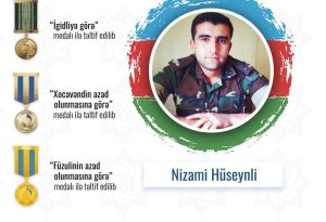 Nizami Hüseynli üç medalla təltif olunub