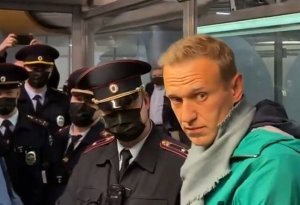 Aleksey Navalnı Moskvada saxlanıldı.VIDEO