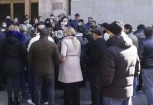 Yerevanda aksiya: Müharibədə iştirak etmiş könüllülər etiraz edirlər