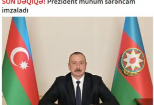 SON DƏQİQƏ! Prezident mühüm sərəncam imzaladı- Bu gündən..