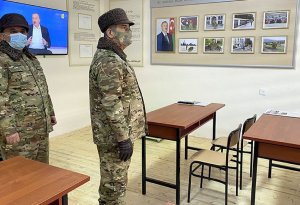 Zakir Həsənov azad edilən ərazilərə gedib, yeni hərbi hissə istifadəyə verilib