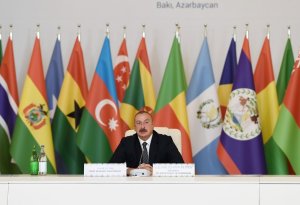 Начала работу Бакинская конференция Парламентской сети Движения неприсоединения, в конференции принял участие Ильхам Алиев