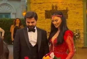 Nurayla Ayselin nişanından görüntülər - VİDEO