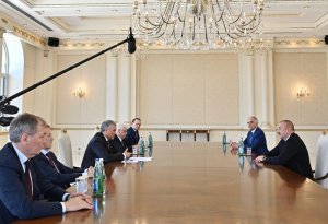 Prezident İlham Əliyev Rusiya Dövlət Dumasının Sədrini qəbul edib
