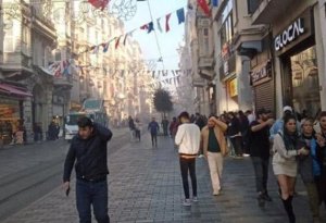 İstanbulda güclü partlayış: ölən və yaralananlar var - Video