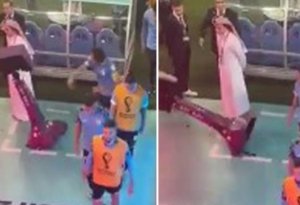 Futbolçudan şok hərəkət:Var gücü ilə vurdu - ANBAAN VİDEO