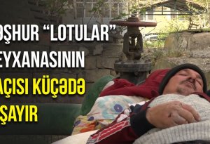 Azərbaycanda tanınmış meyxanaçı küçədə yatır - ŞOK VİDEO
