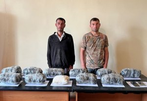 İrandan Azərbaycana 13 kq narkotik keçirilməsinin qarşısı alınıb