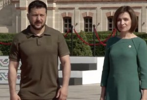 Zelenski Moldovaya getdi  -  VİDEO