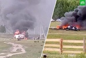 Rusiyada helikopter qəzaya uğradı - 6 nəfər öldü - VİDEO