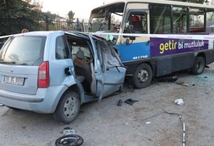 Türkiyədə ağır qəza : 1 nəfər ölüb, 14 nəfər yaralanıb