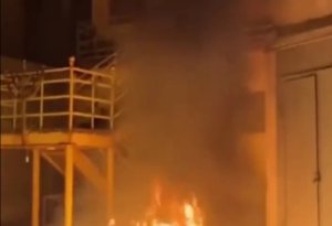 Ermənistanda sinaqoq yandırılıb  - VİDEO