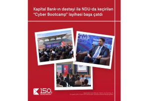 Kapital Bank-ın dəstəyi ilə NDU-da “Cyber Bootcamp” layihəsi başa çatıb