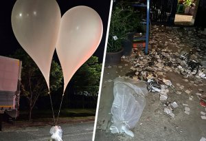 Şimali Koreya Cənubi Koreyaya yenidən zibil balonları buraxıb