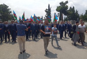 Birinci Qarabağ müharibəsinin şəhidi Akif Abbasov dəfn edildi - FOTO