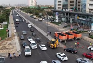 Bu yolda maşınların hərəkətinə məhdudiyyət qoyuldu