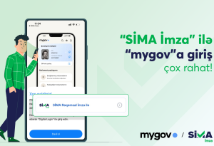 “mygov”da bütün sənədləri “SİMA İmza” ilə əldə etmək mümkündür!