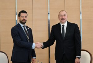 İlham Əliyev Monteneqronun Prezidenti  ilə  görüşdü