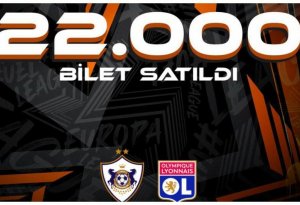 "Qarabağ" - "Lion" oyununa 22000 bilet satıldı