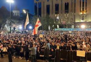 Tiflisdəki mitinqdə son vəziyyət: 1 polis yaralandı