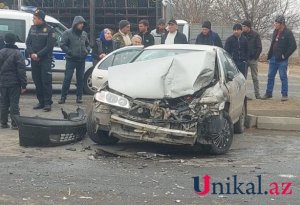 Göygöldə ot maşını "Nissan"latoqquşdu - FOTOLAR