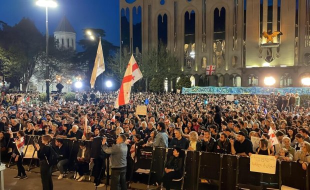 Tiflisdəki mitinqdə son vəziyyət: 1 polis yaralandı