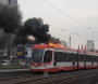Tramvay yandı - VİDEO