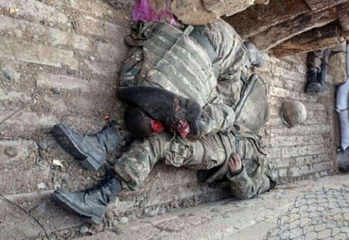 Aprel döyüşlərində geri alınan erməni postlarından ŞOK  GÖRÜNTÜ