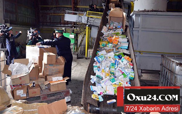 Külli miqdarda dərman məhv edilib