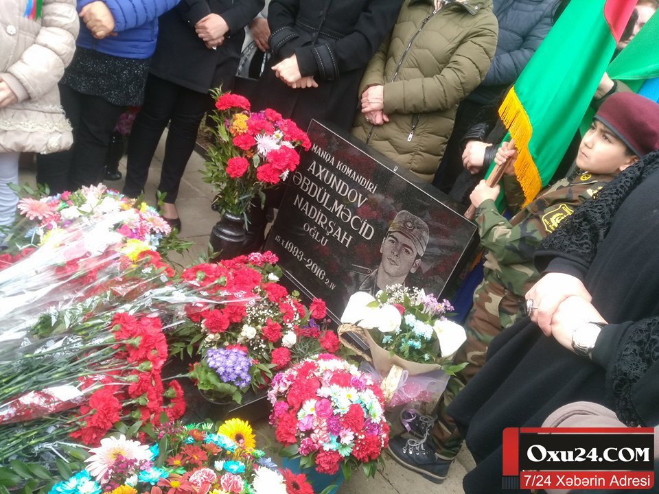 Şəhid Əbdulməcid Axundov Sumqayıt Şəhidlər xiyabanında anıldı