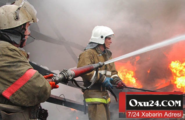 Pirşağıda sanatoriya yanır