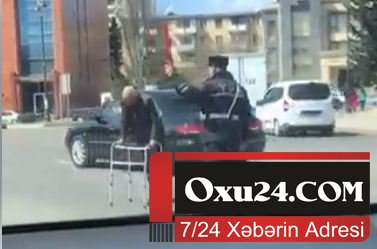 Azərbaycanda polis elə hərəkət etdi ki, ... ( VİDEO)