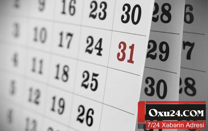 Mayın qeyri-iş günləri açıqlandı